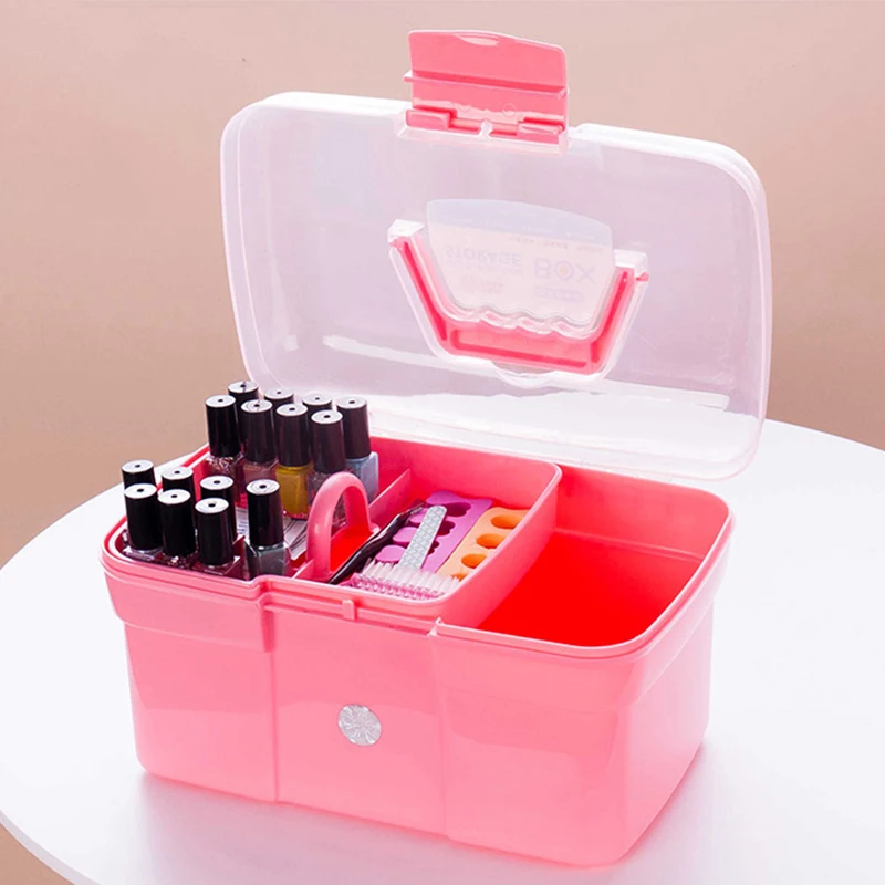Hand-held Desktop Storage Box Plastic Scissors Makeup Organizer Jewelry Nail Polish Pen Container Manicure Tool Case
Hand-held Desktop Storage Box Plastic Scissors Makeup Organizer Jewelry Nail Polish Pen Container Manicure Tool Case