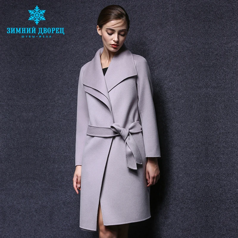 WINTER PALACE spring and autumn fashion women cashmere coat real cashmere overcoat Turn - Down collar slim Style wool coat
WINTER PALACE spring and autumn fashion women cashmere coat real cashmere overcoat Turn - Down collar slim Style wool coat