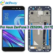 Bloc écran tactile LCD avec châssis, 5.2 pouces, pour ASUS Zenfone 3 ZE520KL Z017DA Z017DB Z017D=