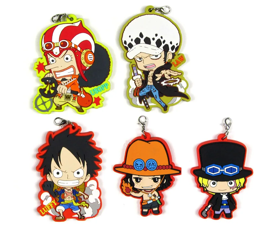 New Arrival One Piece Luffy Ace Nami Sabo Boa Hancock Zoro Chopper Trafalgar Law Japanese Anime rubber keychain strap D168
New Arrival One Piece Luffy Ace Nami Sabo Boa Hancock Zoro Chopper Trafalgar Law Japanese Anime rubber keychain strap D168