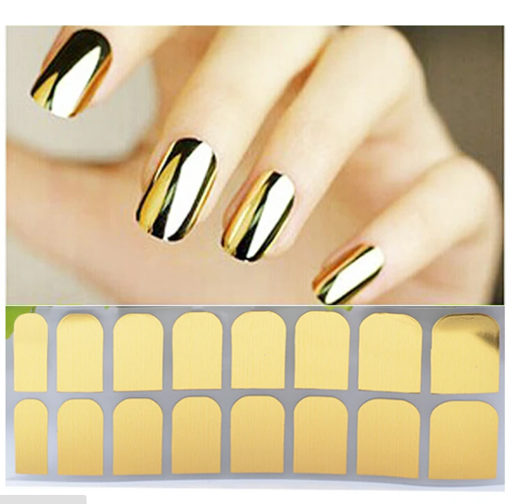 Fashion Metallic Nail Polish Stickers DIY Nail Art Styling Decorations Stickers Tips Gold And Silver Black Water Transfer Metal
Fashion Metallic Nail Polish Stickers DIY Nail Art Styling Decorations Stickers Tips Gold And Silver Black Water Transfer Metal