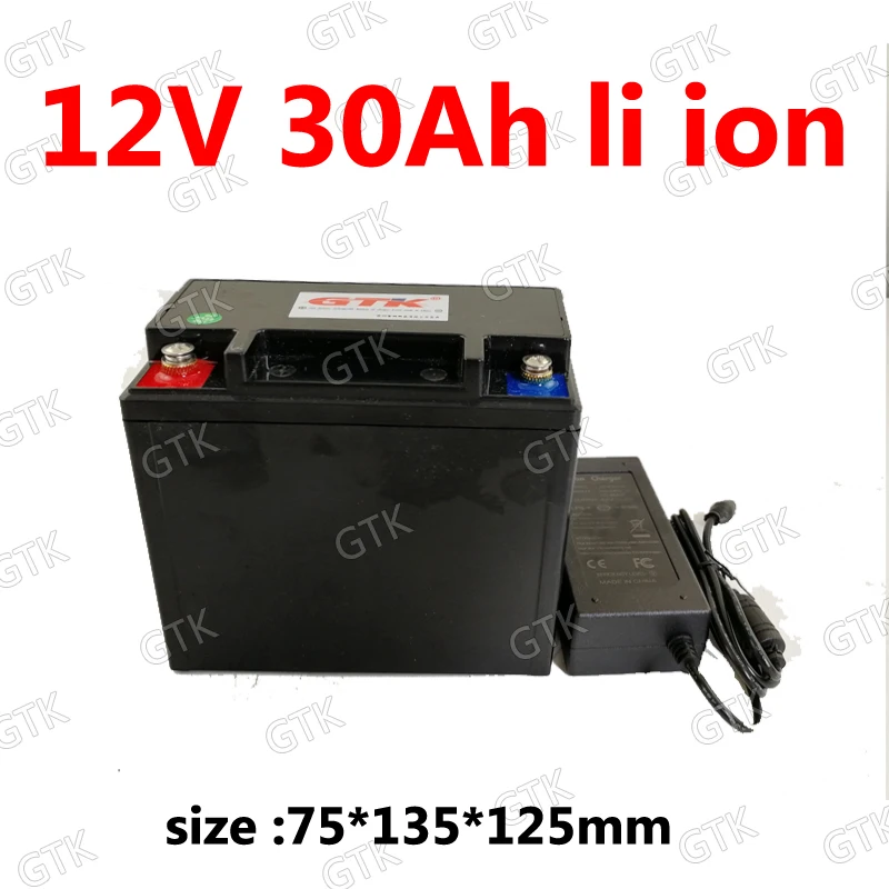 GTK Lithium 12V 30AH battery BMS 3S 12.6V 30AH li ion bateria for 360W Solar Motorcycle starter monitor Speaker EV + 5A charger
GTK Lithium 12V 30AH battery BMS 3S 12.6V 30AH li ion bateria for 360W Solar Motorcycle starter monitor Speaker EV + 5A charger