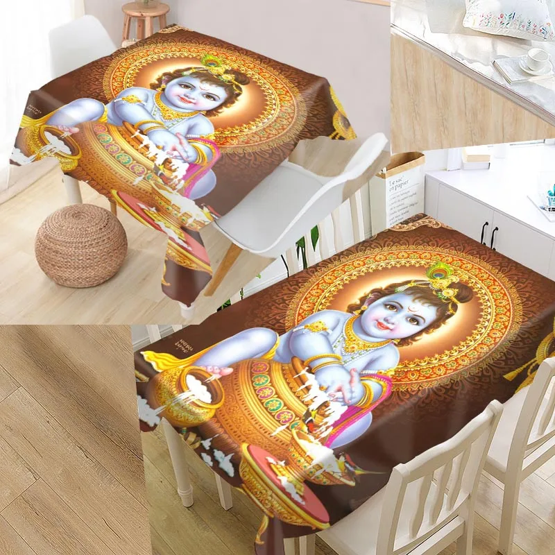 Lord Krishna Custom Table Cloth Rectangular Oxford Print Waterproof Oilproof Square Table Cover Party Tablecloth
Lord Krishna Custom Table Cloth Rectangular Oxford Print Waterproof Oilproof Square Table Cover Party Tablecloth
