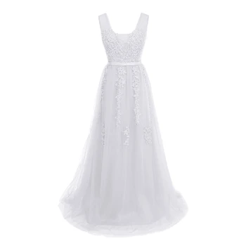 Elegant Dresses Wedding Woman 2019 Sleeveless High Wait Lace Up Embroidery Tulle Lace Long Dress for Wedding Party for Woman
Elegant Dresses Wedding Woman 2019 Sleeveless High Wait Lace Up Embroidery Tulle Lace Long Dress for Wedding Party for Woman