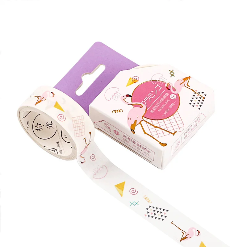 Creative Pink Flamingos Washi Tape Unicorn Decorative Masking Tape Adhesive Tape Diy Scrapbooking For Diary Decor 1.5cm * 5m
Creative Pink Flamingos Washi Tape Unicorn Decorative Masking Tape Adhesive Tape Diy Scrapbooking For Diary Decor 1.5cm * 5m