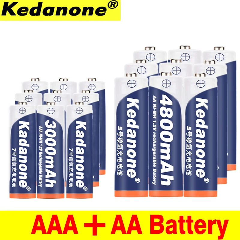 1.2V 4800mAh NI MH AA Rechargeable Batteries+AAA battery 3000 mAh Rechageable battery NI-MH 1.2 V AAA battery
1.2V 4800mAh NI MH AA Rechargeable Batteries+AAA battery 3000 mAh Rechageable battery NI-MH 1.2 V AAA battery