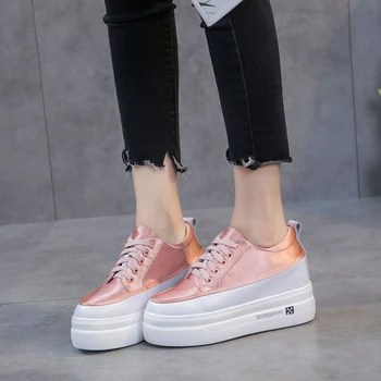 LORFRCIN Rose Gold Shoes Spring Women High Heel Shoes Platform Lace-up Casual Shoes For Women Genuine Leather Women Sneakers
LORFRCIN Rose Gold Shoes Spring Women High Heel Shoes Platform Lace-up Casual Shoes For Women Genuine Leather Women Sneakers