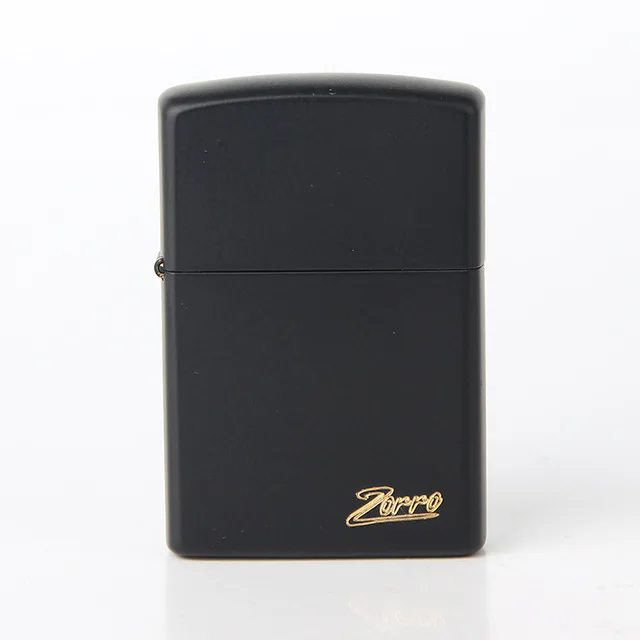 

ZORRO Black paint Chief Gas Cigarette Lighter Cigarettes Kerosene Flint Petrol Vintage Gasoline Lighter Oil Petrol Refillable