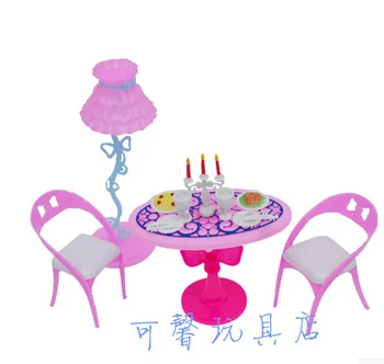 Free Shipping,doll furniture Tableware 1 sets+Table+2 chair +floor lamp 5 accessories for Barbie Doll,girl play house
Free Shipping,doll furniture Tableware 1 sets+Table+2 chair +floor lamp 5 accessories for Barbie Doll,girl play house