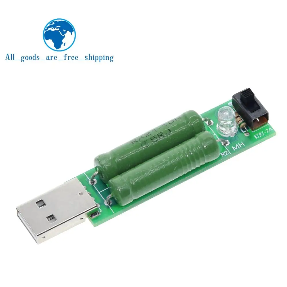 USB Port Mini Discharge Load Resistor Digital Current Voltage Meter Tester 2A/1A With Switch 1A Green Led / 2A Red Led
USB Port Mini Discharge Load Resistor Digital Current Voltage Meter Tester 2A/1A With Switch 1A Green Led / 2A Red Led