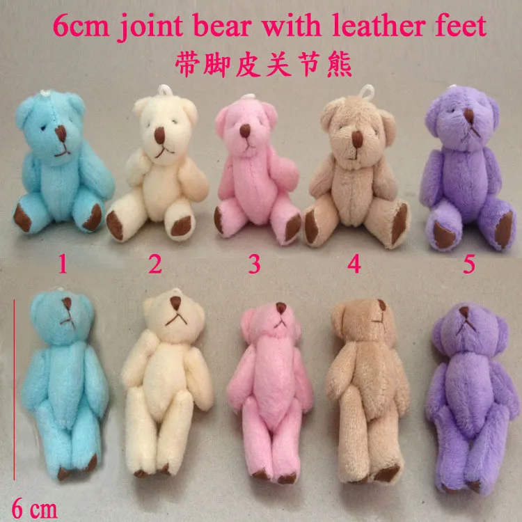 10PCS/lot Kawaii Standing 6CM Mini Joint Teddy Bear DOLL ; Plush Stuffed TOY DOLL ; Wedding Gift Decor TOY, 5 colors to choose
10PCS/lot Kawaii Standing 6CM Mini Joint Teddy Bear DOLL ; Plush Stuffed TOY DOLL ; Wedding Gift Decor TOY, 5 colors to choose