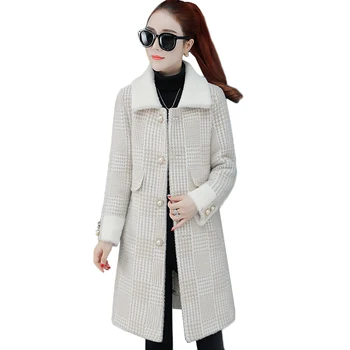 2020 Autumn Winter New Women Woolen Coat Fashion Imitation Water velvet Long High Quality Thick wool jacket Casual Women coat
2020 Autumn Winter New Women Woolen Coat Fashion Imitation Water velvet Long High Quality Thick wool jacket Casual Women coat