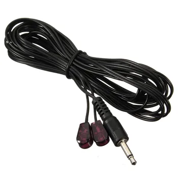 Black 3 Metre Dual Infrared (IR) Emitter Extension Cable With 3.5mm Jack Plug For Xbox One TV Set STB/DVD/DVR/PV
Black 3 Metre Dual Infrared (IR) Emitter Extension Cable With 3.5mm Jack Plug For Xbox One TV Set STB/DVD/DVR/PV
