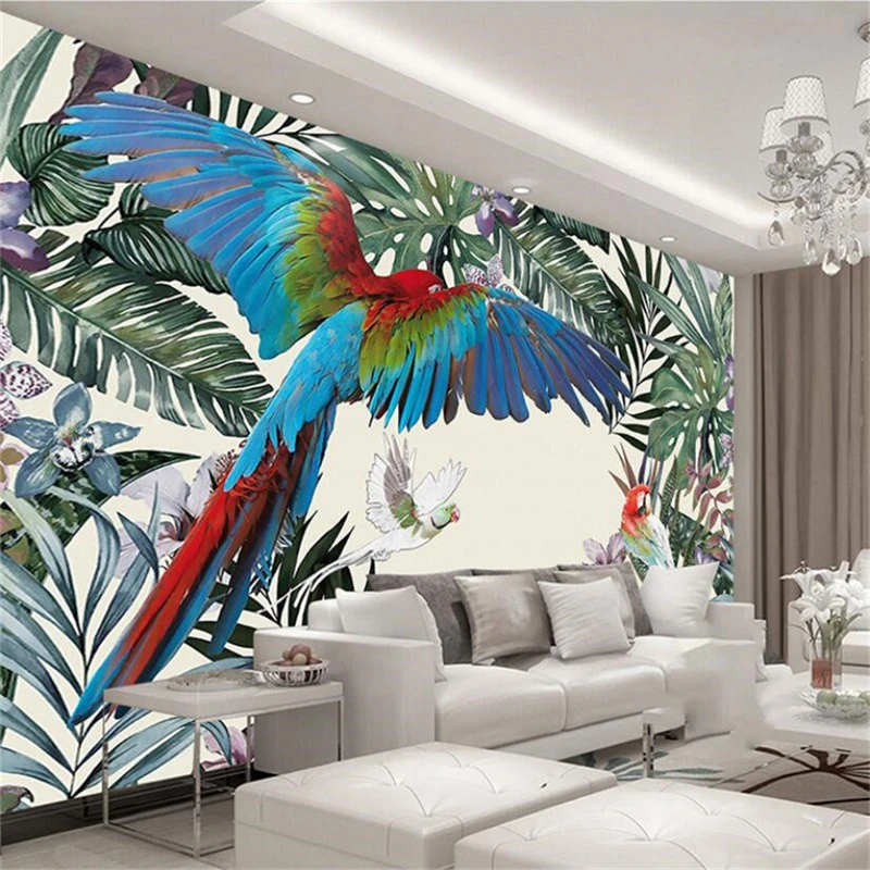 beibehang papel de parede Custom wallpaper 3d nordic hand-painted tropical rainforest plant parrot background wall paper murals
beibehang papel de parede Custom wallpaper 3d nordic hand-painted tropical rainforest plant parrot background wall paper murals