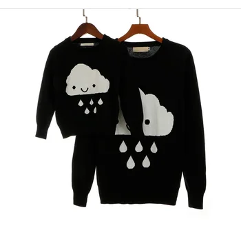 Family Matching Outfits Cloud Rainy Pattern Kids Girls T-shirt Tiny Cottons 2018 Autumn Winter Family Christmas Clothes Sweater
Family Matching Outfits Cloud Rainy Pattern Kids Girls T-shirt Tiny Cottons 2018 Autumn Winter Family Christmas Clothes Sweater