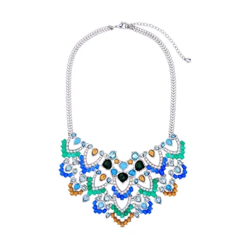 Wholesale Fashion Blue Resin Synthetic Stone Glass Crystal Necklace Chunky Colorful Chain Collar Charm Maxi Necklace For Women
Wholesale Fashion Blue Resin Synthetic Stone Glass Crystal Necklace Chunky Colorful Chain Collar Charm Maxi Necklace For Women