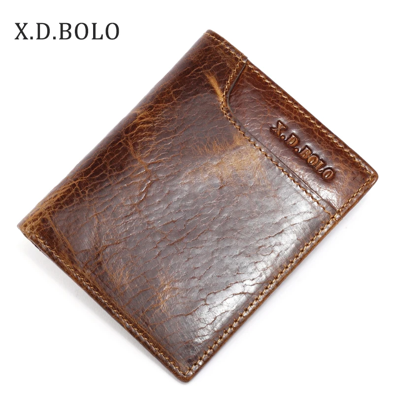 XDBOLO 2018 New Vintage Genuine Leather Male Front Pocket Small Men Wallet Made of Original Cowhide
XDBOLO 2018 New Vintage Genuine Leather Male Front Pocket Small Men Wallet Made of Original Cowhide