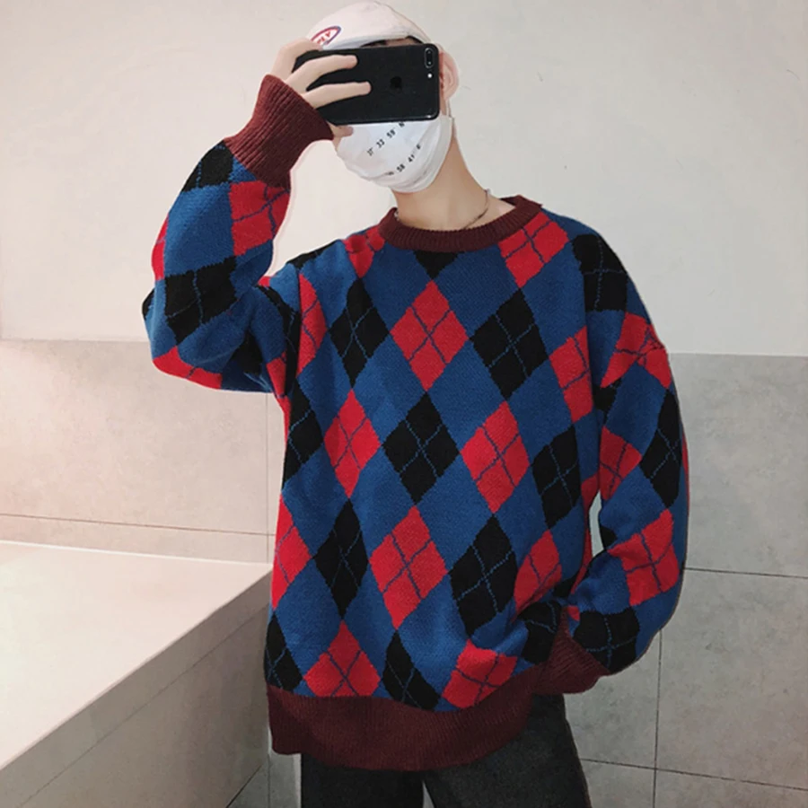 Hip Hop Sweater Streetwear Male Harajuku Retro Mens Sweater Fashion Fall Loose Korean Style Man Pullover Casual Christmas Modis
Hip Hop Sweater Streetwear Male Harajuku Retro Mens Sweater Fashion Fall Loose Korean Style Man Pullover Casual Christmas Modis