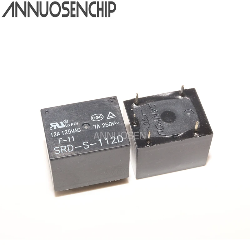 Бесплатная Доставка 5 шт. SRD S 105D 5VDC 112D 12VDC 124D 24VDC 12A 5PINS DC5V DC12V DC24V В 12 24 постоянного