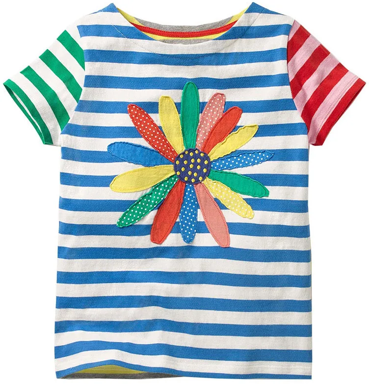 Summer Floral striped Children girls Tees Tops T Shirts Summer New Cartoon Child Kids girl Short Sleeve Clothes
Summer Floral striped Children girls Tees Tops T Shirts Summer New Cartoon Child Kids girl Short Sleeve Clothes