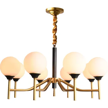 American style Real brass Modern simple pendant lights Foyer bedroom restaurant molecule model droplight 6/8/10 heads glass ball
American style Real brass Modern simple pendant lights Foyer bedroom restaurant molecule model droplight 6/8/10 heads glass ball