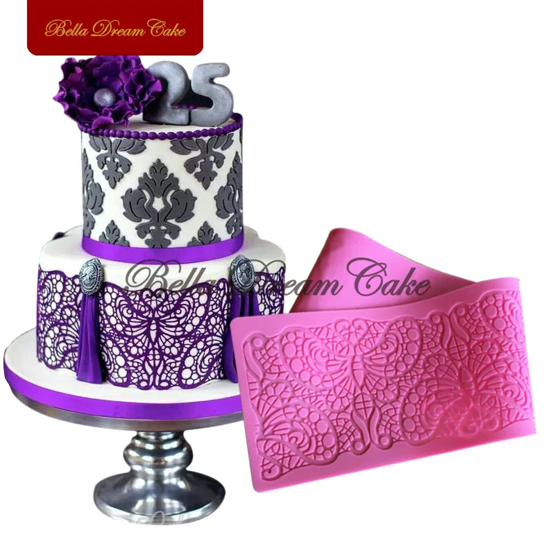 Butterflies Decoration Lace Mat Lace Fondant Mold Sugar Lace Silicone Pad for Wedding cake,Flower Shape Fondant Lace MoldLFM-36
Butterflies Decoration Lace Mat Lace Fondant Mold Sugar Lace Silicone Pad for Wedding cake,Flower Shape Fondant Lace MoldLFM-36