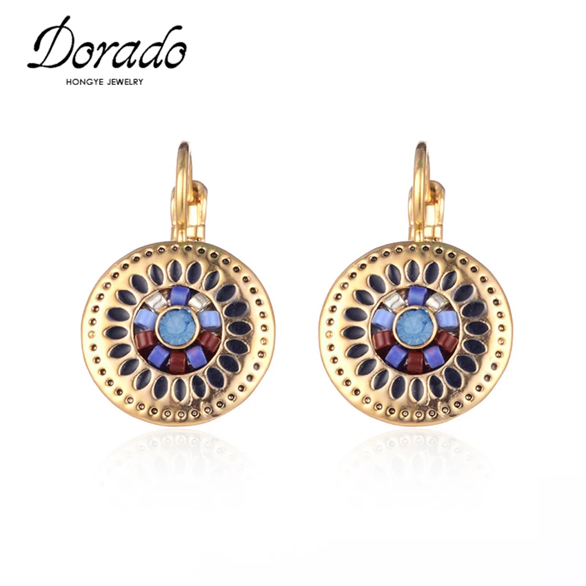 Dorado New Vintage Round Drop Earring Hollow Flower Resin Beads Rhinestone Gold Color Earrings Fashion Jewelry For Women brincos
Dorado New Vintage Round Drop Earring Hollow Flower Resin Beads Rhinestone Gold Color Earrings Fashion Jewelry For Women brincos