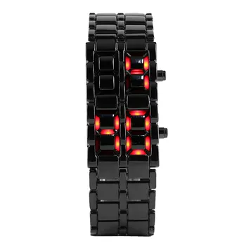 Men's Watch Unique Lava Iron Samurai Metal Red LED Digital Display Iron Casual Sports Black Stainless Steel Wristwatch Top Gifts
Men's Watch Unique Lava Iron Samurai Metal Red LED Digital Display Iron Casual Sports Black Stainless Steel Wristwatch Top Gifts