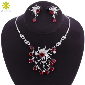 African Bridal Jewelry Sets Phoenix Bird Style Rhinestone Necklace and Earrings Set Women Party Prom Pageant Accessories
African Bridal Jewelry Sets Phoenix Bird Style Rhinestone Necklace and Earrings Set Women Party Prom Pageant Accessories