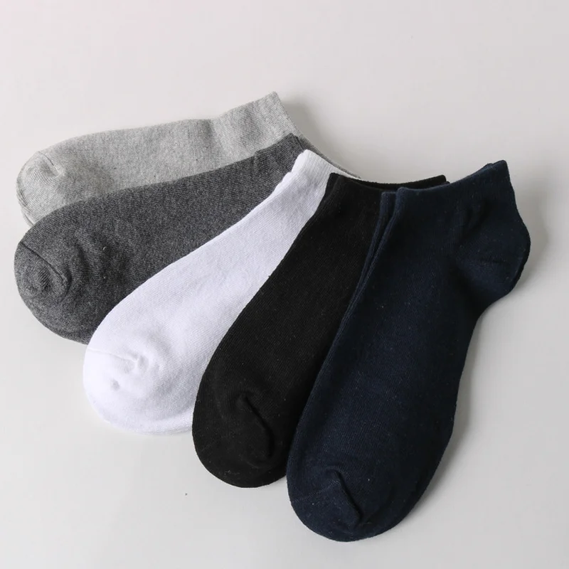 Мужские хлопковые носки до щиколотки 5 пар/лот летние для мужчин повседневные