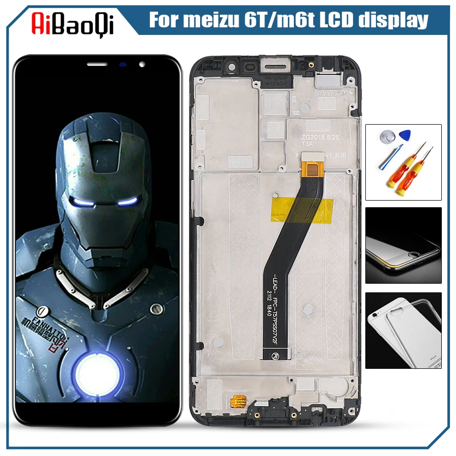 LCD Meizu 6T LCD Display Replacement + Touch Screen Digitizer Meizu m6t Phone LCD Case +Tool 6T LCD screen with frame
LCD Meizu 6T LCD Display Replacement + Touch Screen Digitizer Meizu m6t Phone LCD Case +Tool 6T LCD screen with frame