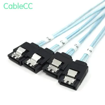 MINI SAS 4i SFF-8087 36P To 4 SATA 7Pin HDD Hard Disk internal cable,1m 
MINI SAS 4i SFF-8087 36P To 4 SATA 7Pin HDD Hard Disk internal cable,1m