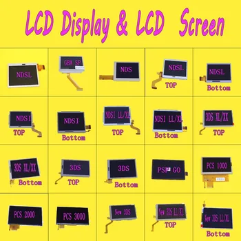 Replacement Top Upper bottom LCD Screen Display for Nintendo 3DS XL LL for psp1000 2000 3000 for NDS/for NDSL/FOR NDSi XL LL
Replacement Top Upper bottom LCD Screen Display for Nintendo 3DS XL LL for psp1000 2000 3000 for NDS/for NDSL/FOR NDSi XL LL