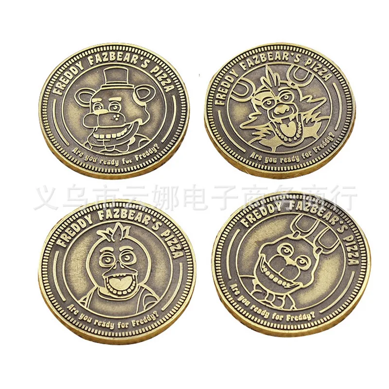 4 Types Five Nights at Freddy's Collecting COINS FNAF Toys Great quality In STOCK Chirstmas gift with Opp Bag
4 Types Five Nights at Freddy's Collecting COINS FNAF Toys Great quality In STOCK Chirstmas gift with Opp Bag