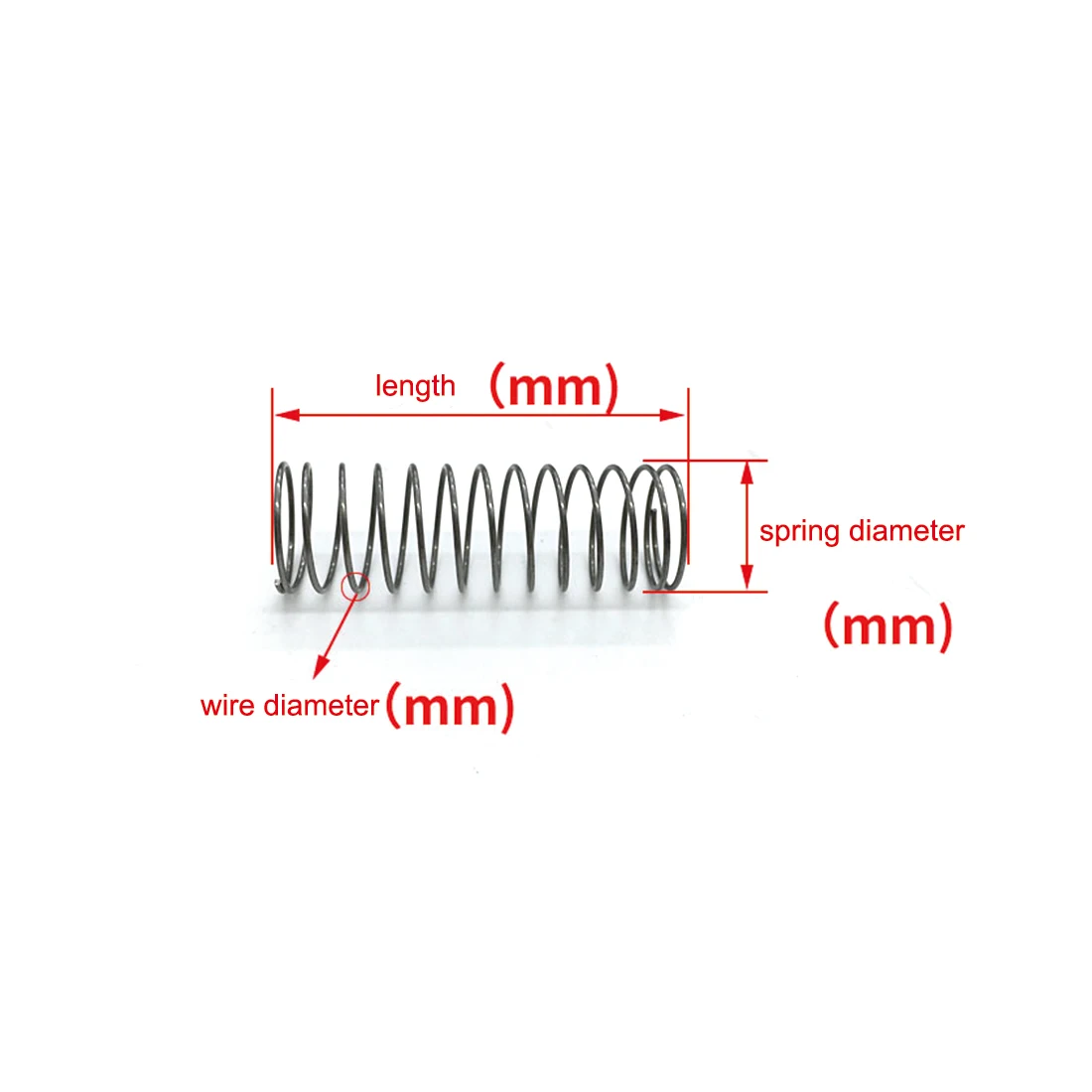 10pcs Multiple compression spring Ni electroplated stainless steel 0.6mm wire diameter rustless durable spring new wholesale
10pcs Multiple compression spring Ni electroplated stainless steel 0.6mm wire diameter rustless durable spring new wholesale