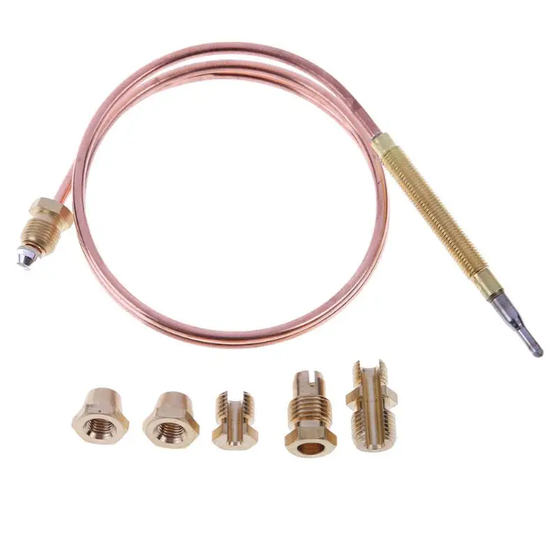 90cm Gas Stove Universal Thermocouple for Hot Water Boiler Tea Urn Heater with 5 Fixed Parts with Spilt nuts replacement
90cm Gas Stove Universal Thermocouple for Hot Water Boiler Tea Urn Heater with 5 Fixed Parts with Spilt nuts replacement