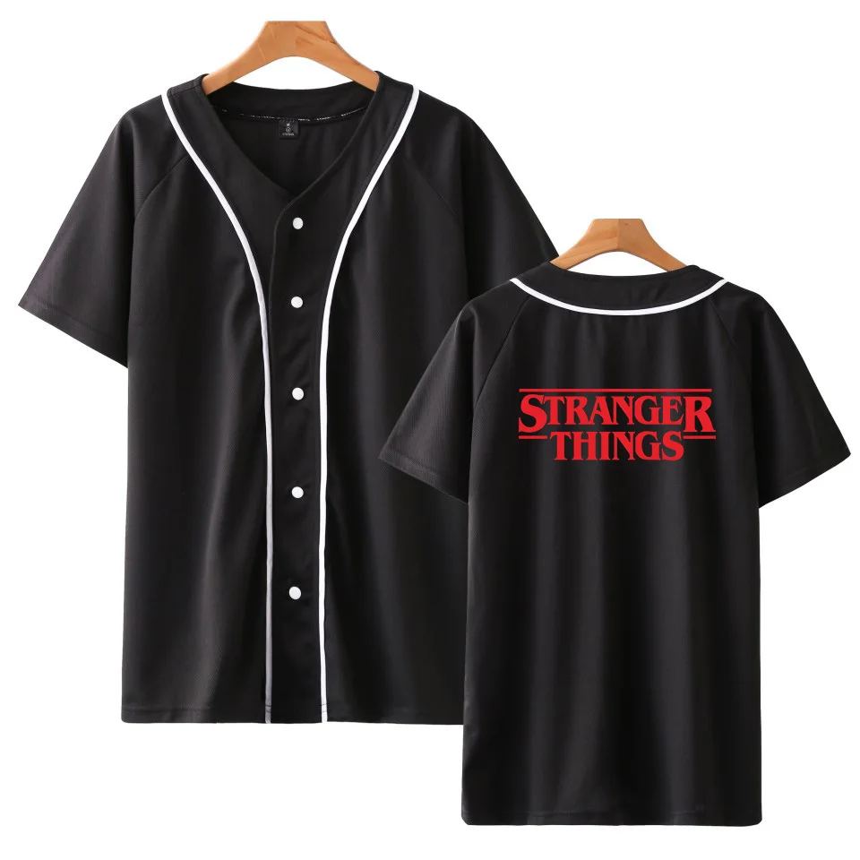 2019 Summer Hot Sale Unisex Short Sleeve Jacket Stranger Things Logo Printing Baseball Jacket Plus Size Harajuku Clothing
2019 Summer Hot Sale Unisex Short Sleeve Jacket Stranger Things Logo Printing Baseball Jacket Plus Size Harajuku Clothing