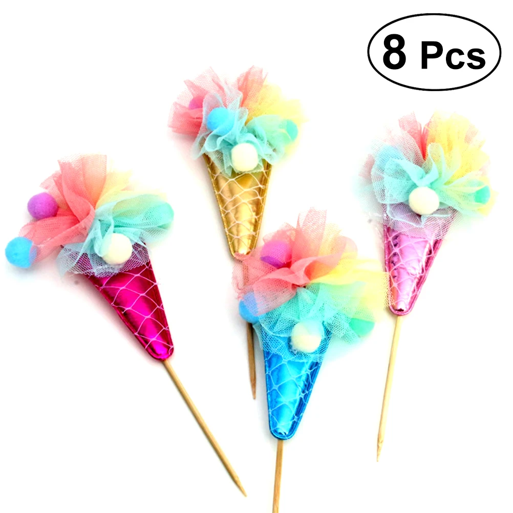 8Pcs Cake Toppers Party Favors Decoration Supplies Ice Cream Topper for Festivals Wedding Birthday Baby Shower
8Pcs Cake Toppers Party Favors Decoration Supplies Ice Cream Topper for Festivals Wedding Birthday Baby Shower