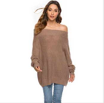 Fashion Ladies Full Sleeve Women Knitted Sweater Off Shoulder Pullover Jumper Loose Sweater Batwing Sleeve Knitting Sweaters
Fashion Ladies Full Sleeve Women Knitted Sweater Off Shoulder Pullover Jumper Loose Sweater Batwing Sleeve Knitting Sweaters