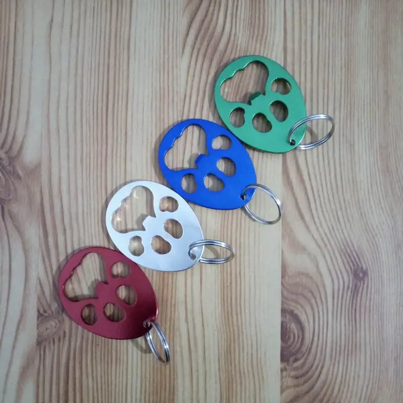 Wholesale 100pcs Metal pawprint beer bottle opener cheap bulk bottle opener keychain
Wholesale 100pcs Metal pawprint beer bottle opener cheap bulk bottle opener keychain