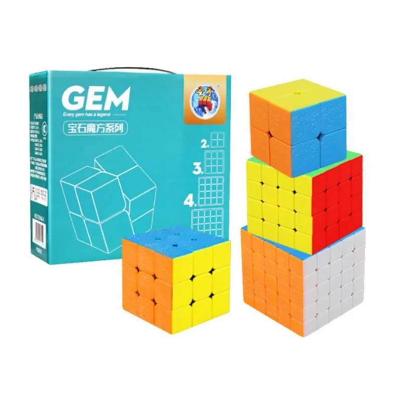 SHENGSHOU Magic Cube 4pcs/Set Speed Cube 2x2x2 3x3x3 4x4x4 5x5x5 Puzzle Cube Gift Box Educational Toy
SHENGSHOU Magic Cube 4pcs/Set Speed Cube 2x2x2 3x3x3 4x4x4 5x5x5 Puzzle Cube Gift Box Educational Toy