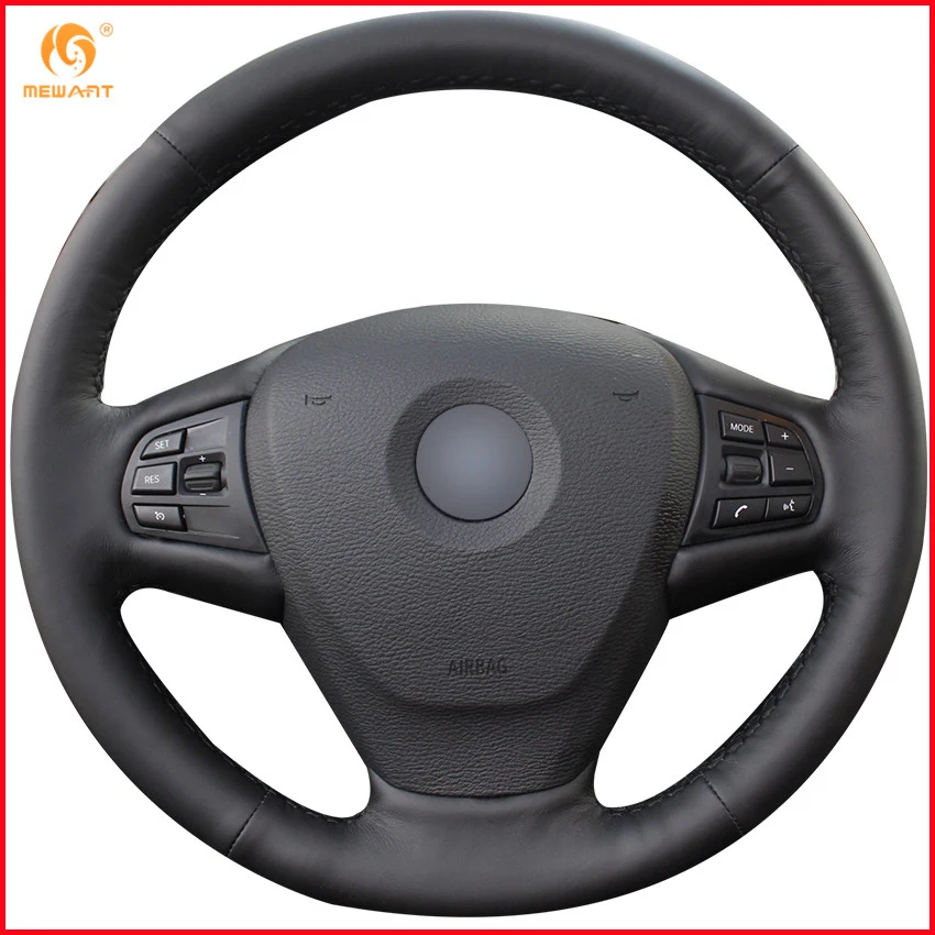 MEWANT Black Genuine Leather Car Steering Wheel Cover for BMW F25 X3 2011-2017 F15 X5 2014 Interior Accessories Parts
MEWANT Black Genuine Leather Car Steering Wheel Cover for BMW F25 X3 2011-2017 F15 X5 2014 Interior Accessories Parts