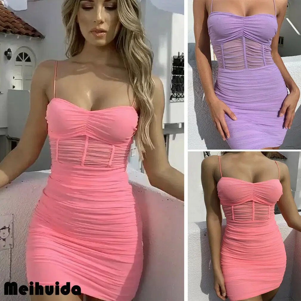 Hot New Arrival Women's Sleeveless See Through Sheer Mesh Patchwork Mini Pencil Pleated Dress Sexy Short Bodycon Vestidos
Hot New Arrival Women's Sleeveless See Through Sheer Mesh Patchwork Mini Pencil Pleated Dress Sexy Short Bodycon Vestidos