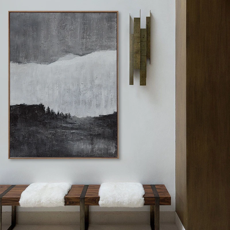 Hand Painted Modern Abstract Oil Painting On Canvas Living Room Home Wall Abstract Oil Picture for Decoration Black Art
Hand Painted Modern Abstract Oil Painting On Canvas Living Room Home Wall Abstract Oil Picture for Decoration Black Art