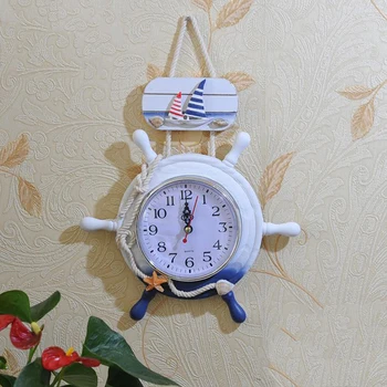 Rudder Clock Creative Ocean Watch Hanging Accessories Wall Clock Vintage Decorations Unique Clock Wekkerradio Home Decor DDA0851
Rudder Clock Creative Ocean Watch Hanging Accessories Wall Clock Vintage Decorations Unique Clock Wekkerradio Home Decor DDA0851