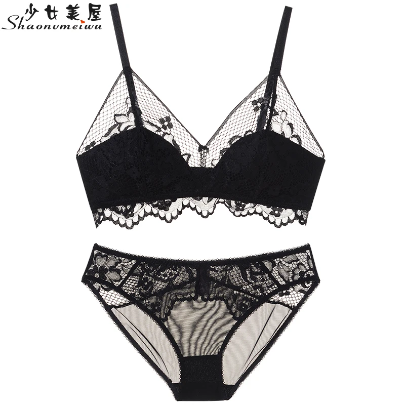 shaonvmeiwu French lingerie set sexy lace without underwire thin style gathered bra cover woman dark green summer
shaonvmeiwu French lingerie set sexy lace without underwire thin style gathered bra cover woman dark green summer