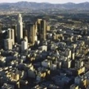 Aerial view of a city City Of Los Angeles California USA Poster Print (36 x 12)