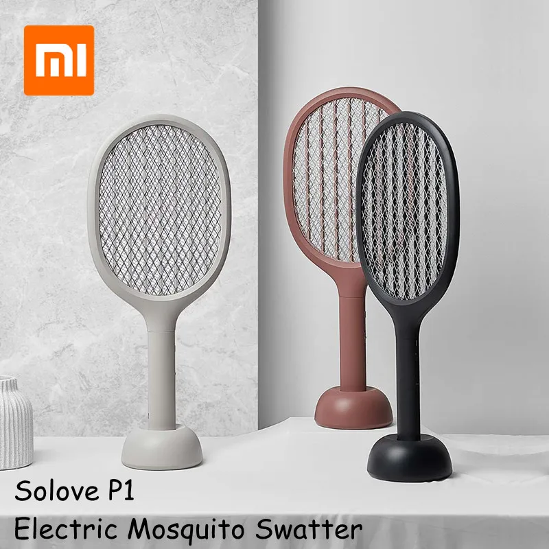

Xiaomi Mijia Solove P1 Electric Mosquito Swatter Killer Insect Bug Fly Mosquito Dispeller UV Light Double Size Anti-electric Net