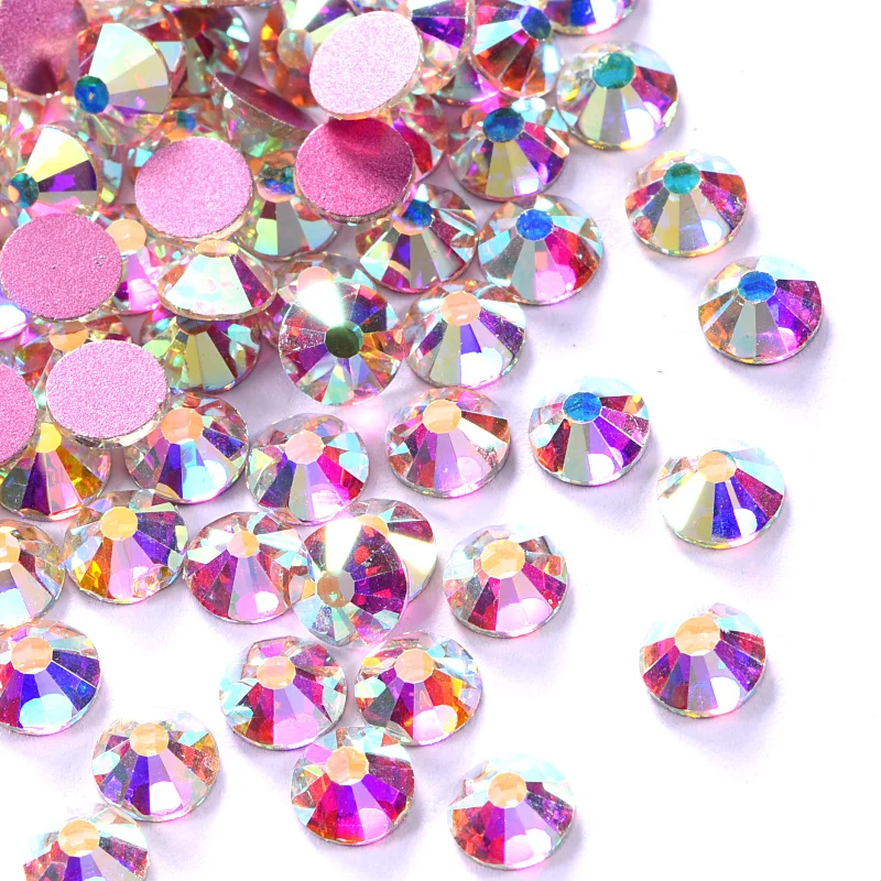 High Quality Glass Glitter Rhinestones Clear Crystal AB SS3-SS30 Non Hot Fix Rhinestone with Rose Gold Bottom Nail Art F0078
High Quality Glass Glitter Rhinestones Clear Crystal AB SS3-SS30 Non Hot Fix Rhinestone with Rose Gold Bottom Nail Art F0078