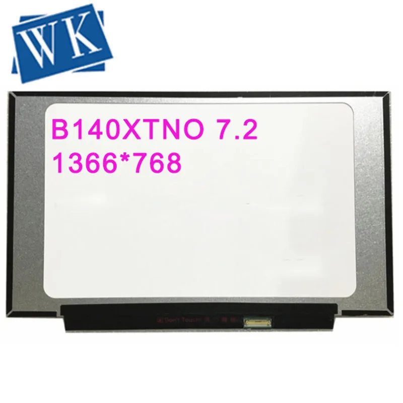 Бесплатная доставка оригинальный ЖК-экран B140XTN07.2 14. ''дюймовый для ноутбука